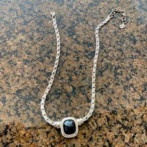 Authentic Dior Silver and Black Necklace